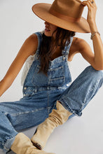 Load image into Gallery viewer, Free People We The Free Ziggy Denim Overalls/ Powder Blue
