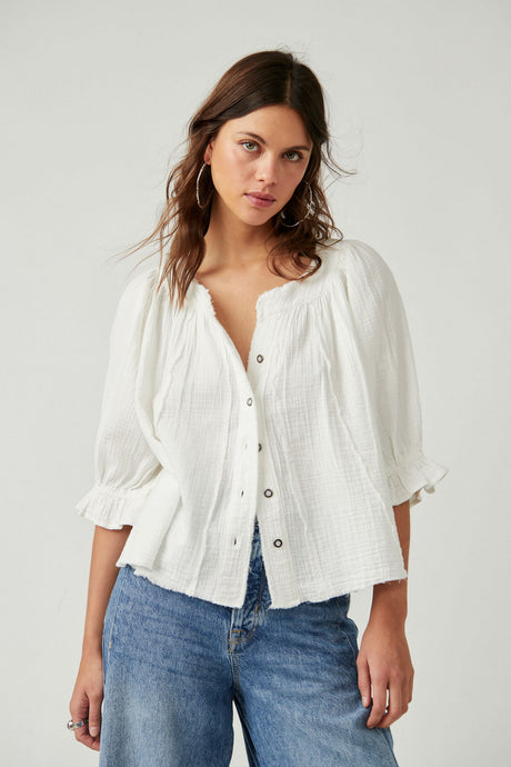 Free People Lucy Solid Swing Optic White