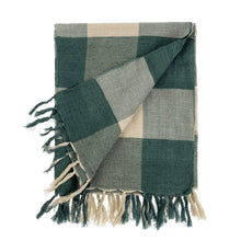 Load image into Gallery viewer, Indaba Linen Gingham Throw/Blue