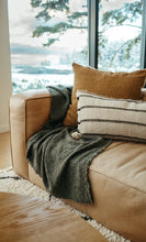 Load image into Gallery viewer, Indaba Fringed Boucle Throw/Charcoal