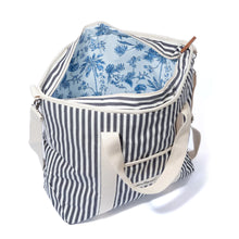 Load image into Gallery viewer, Business &amp; Pleasure Laurens Navy Stripped Cooler Bag