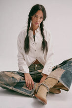 Load image into Gallery viewer, Free people We The Free Tuxy Vibes Shirt/Optic White