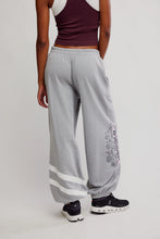 Load image into Gallery viewer, Free People All Star Logo Pants/ Heather Grey/White