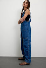 Load image into Gallery viewer, Free people We The Free High Roller Jumpsuit/Sapphire Blue