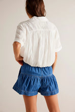 Load image into Gallery viewer, Free People We The Free Fleur Denim Shorts/True Blue