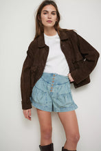 Load image into Gallery viewer, Free People We The Free Fleur Denim Shorts/Belle Blue