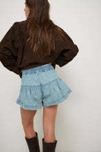 Load image into Gallery viewer, Free People We The Free Fleur Denim Shorts/Belle Blue