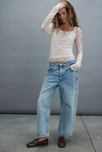 Load image into Gallery viewer, Free People We The Free Deep Trance Dropped Boyfriend Jeans/Sweet Dreams