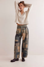 Load image into Gallery viewer, Free People We The Free Illusions Printed Relaxed Jeans/Indigo Combo