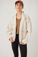 Load image into Gallery viewer, Free People Hit The Slopes Fleece Jacket/Muted Beige