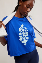 Load image into Gallery viewer, Free People Inspire Buti Logo Tee/Electtic Shock Sea