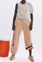 Load image into Gallery viewer, Free People Inspire Buti Logo Tee/White Pastel Peach Combo