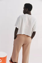 Load image into Gallery viewer, Free People Inspire Buti Logo Tee/White Pastel Peach Combo