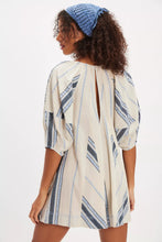 Load image into Gallery viewer, Free People Bop Around Romper/Seaside Stripe Ivory Combo