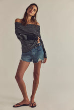 Load image into Gallery viewer, Free People Evergreen Sweater/Black And White Combo