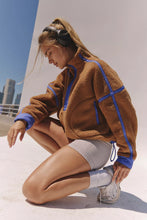Load image into Gallery viewer, Free People Mountain High Half Zip Fleece /Twig Combo