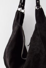 Load image into Gallery viewer, Free People Roma Suede Tote Bag/ Black