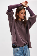 Load image into Gallery viewer, Free People We The Free Dawson Pocket Thermal/  Chocolate Grape