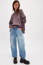 Load image into Gallery viewer, Free People We The Free Dawson Pocket Thermal/  Chocolate Grape