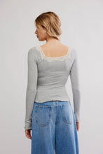Load image into Gallery viewer, Free People Oh My Darling Long Sleeve/Heather Grey