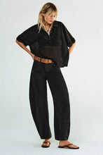 Load image into Gallery viewer, Free people We The Free Good Luck Mid-Rise Barrel Jeans/Soundwave