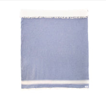 Load image into Gallery viewer, Tofino Towel Co The Journey Throw /Sky Blue