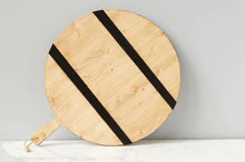 Load image into Gallery viewer, Etu Black Round Mod Charcuterie Board Large
