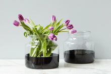 Load image into Gallery viewer, Etu Home Black Colour Block Flower Vase