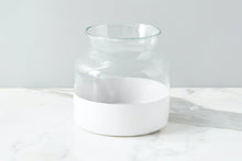 Load image into Gallery viewer, White Colour Block Flower Vase