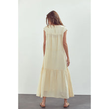 Load image into Gallery viewer, A Mente  Short Sleeve Tiered Midi Dress