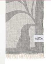 Load image into Gallery viewer, Tofino Towel Co Terra Botanical Throw Khaki/ Pewter