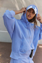 Load image into Gallery viewer, Free People Sprint To The Finish Hoodie/Blueberry