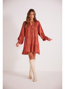 Mink Pink Hannah Tiered Mini Dress