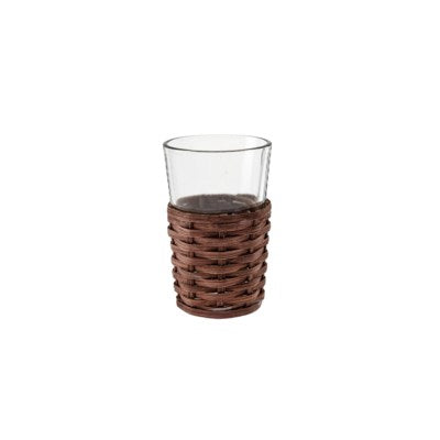 Caged Cane Votive Glass L