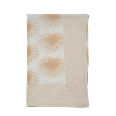 Paradise Palm Tablecloth  Sand
