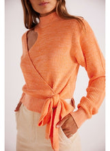 Load image into Gallery viewer, Mink Pink Lea Tie Sweater Orange