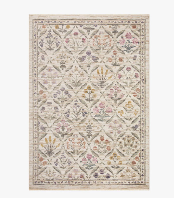 Rifle PaperX Loloi Rugs Provence Collection/Estee Ivory