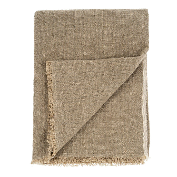 Solace Slub linen Throw, Natural