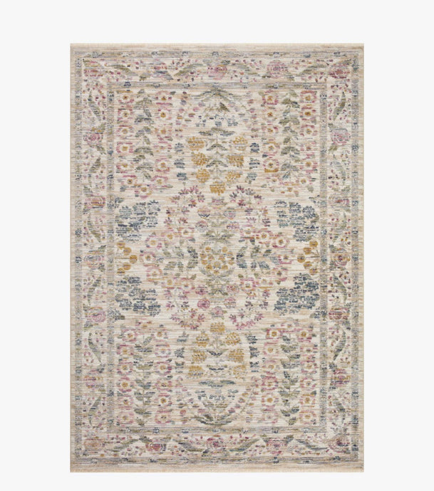 Rifle PaperX Loloi Rug Provence Collection/Fleur Ivory