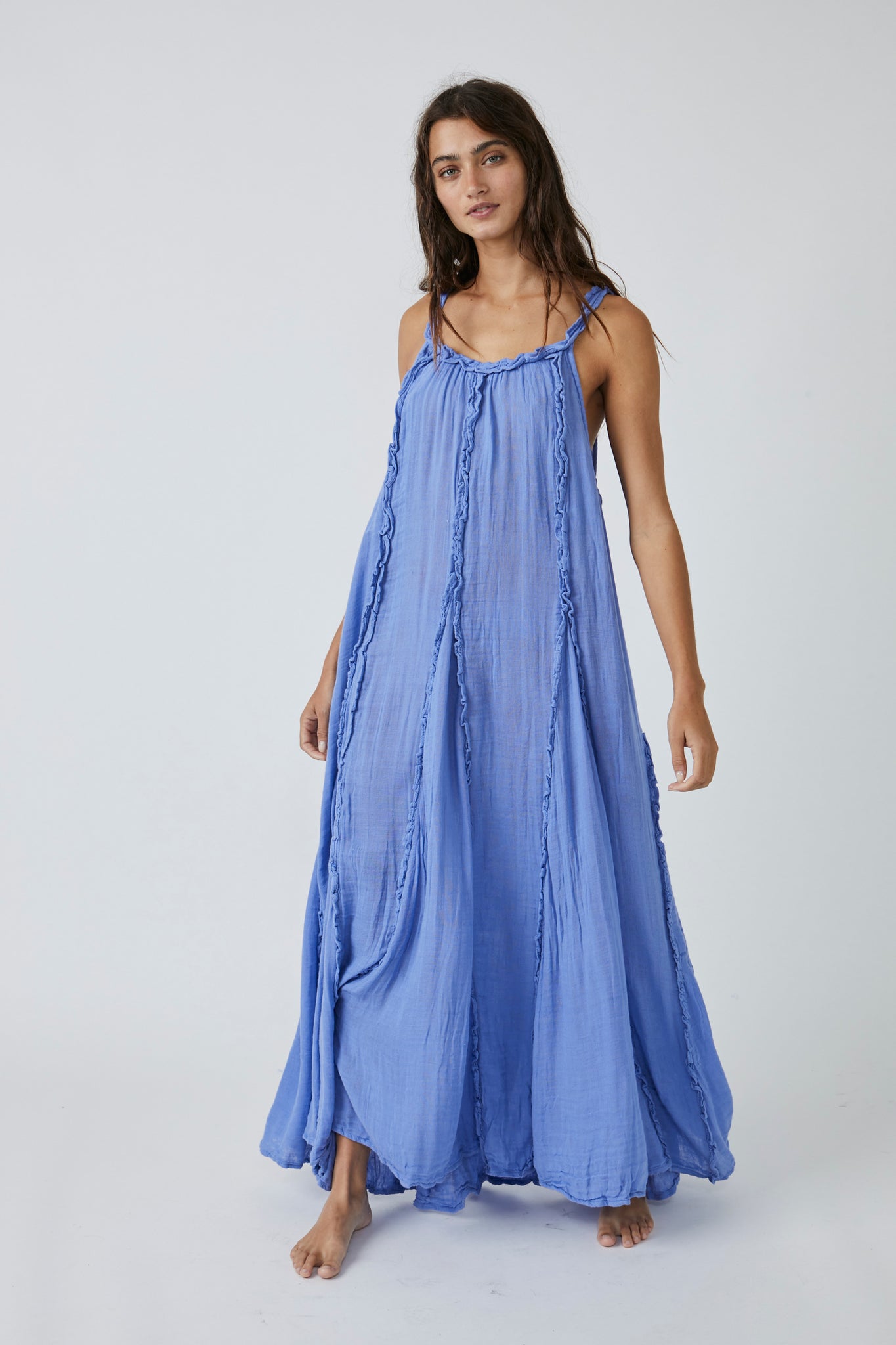 free people iris maxi dress Free People Mckinley Maxi /Blue Iris – Thecottageboutique