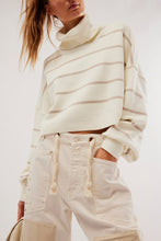 Load image into Gallery viewer, Free People Paulie Sweater /Moonbeam Combo