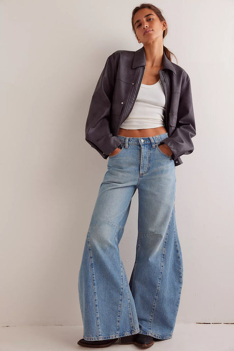 Free People We The Free Eden High Slouchy Jeans/Fast Forwarders