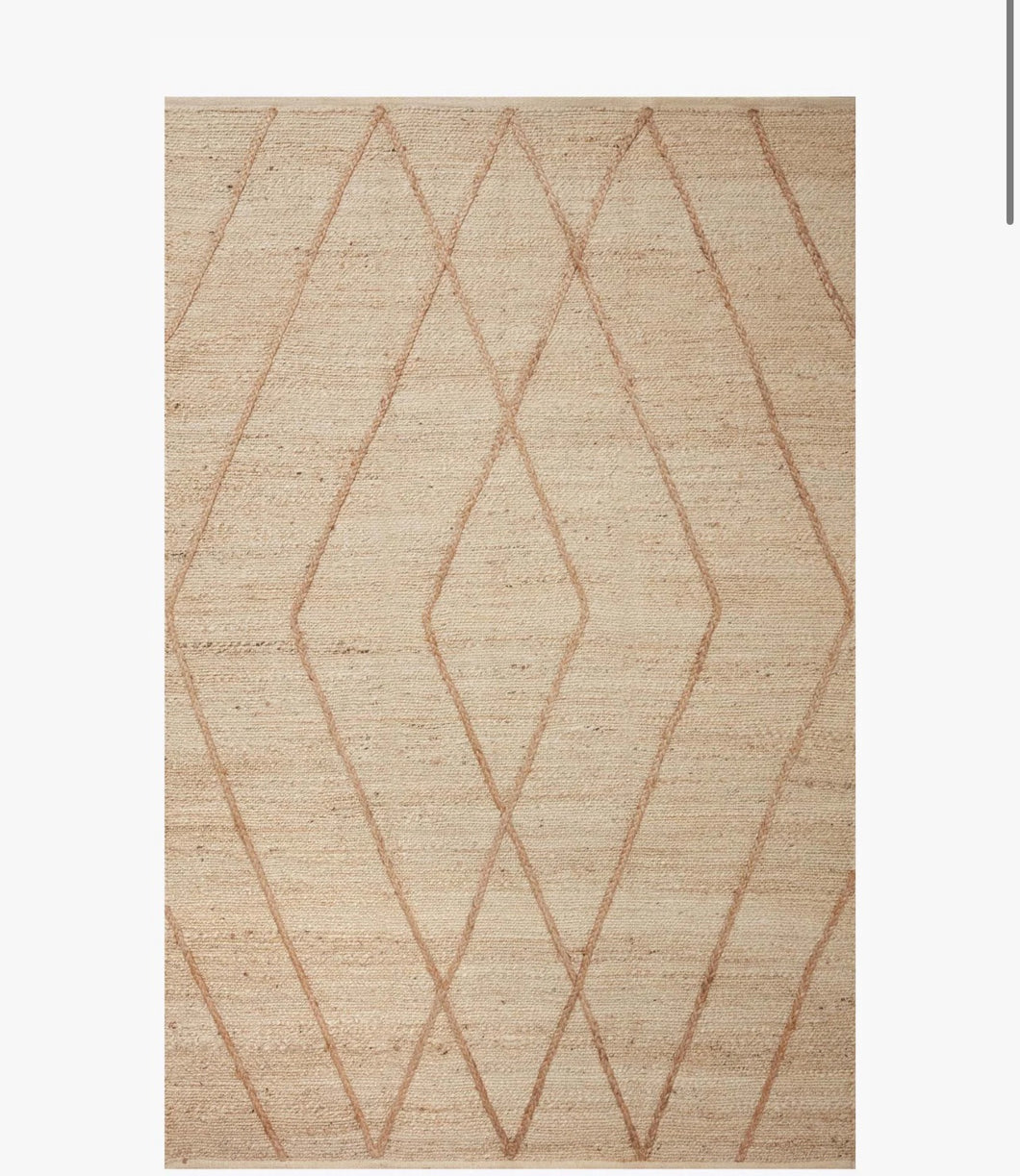 Loloi X Bodhi Collection Rug/ Ivory Natural