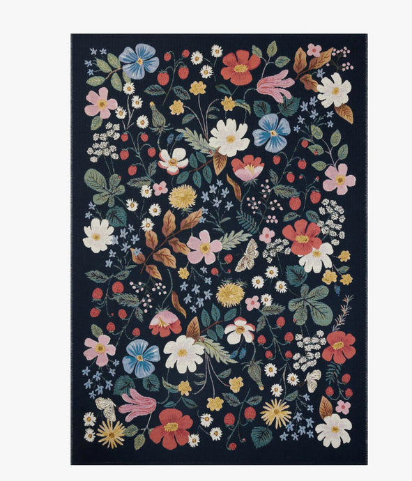 Rifle PaperXLoloi Rugs Perennial Collection/Strawberry Fields