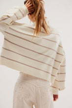 Load image into Gallery viewer, Free People Paulie Sweater /Moonbeam Combo