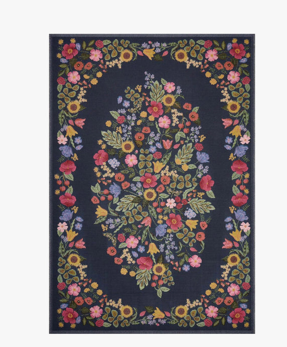 Rifle PaperX Loloi Rugs Perennial Collection/Blossom Navy