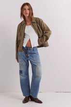 Load image into Gallery viewer, Free People We The Free Moxie Pull-On Barrel Jean/Truest Blue