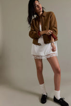 Load image into Gallery viewer, Free People We The Free Blair Vegan Suede Jacket /Caramel Cafe