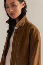 Load image into Gallery viewer, Free People We The Free Blair Vegan Suede Jacket /Caramel Cafe