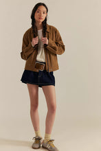Load image into Gallery viewer, Free People We The Free Blair Vegan Suede Jacket /Caramel Cafe
